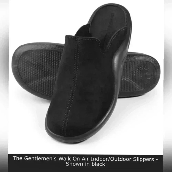 Hammacher Schlemmer Gentleman's Walk On Air
Indoor/Outdoor Slippers NEW - Picture 1 of 5